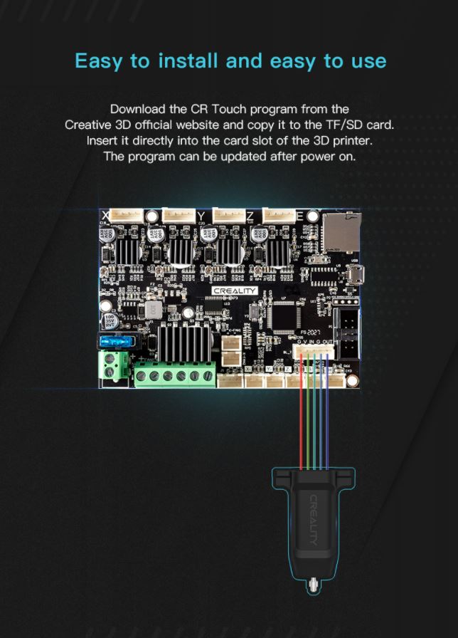 3D Gadgets Malaysia | Creality 3D CR Touch Auto Bed Leveling Sensor